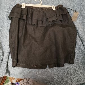 Brand new with tags black ruffled skirt
